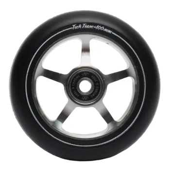 Колесо Tech Team для трюкового самоката 100*24мм 5 star grey, серого цвета